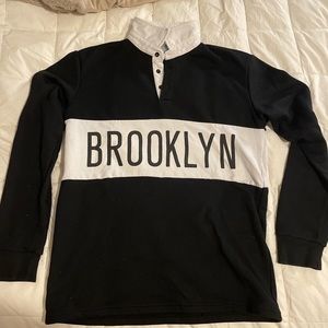 BROOKLYN NETS Rugby Sweater